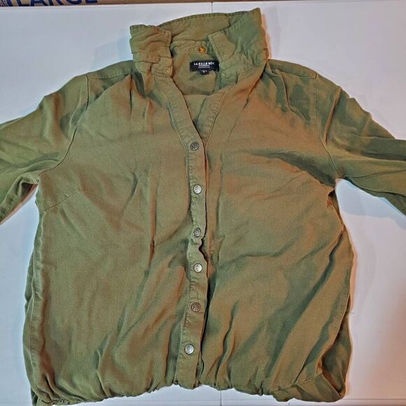 La Belle Roc Jumpsuit Womens Small Green Rocawear Long Zipper Pockets One Piece - Picture 1 of 14